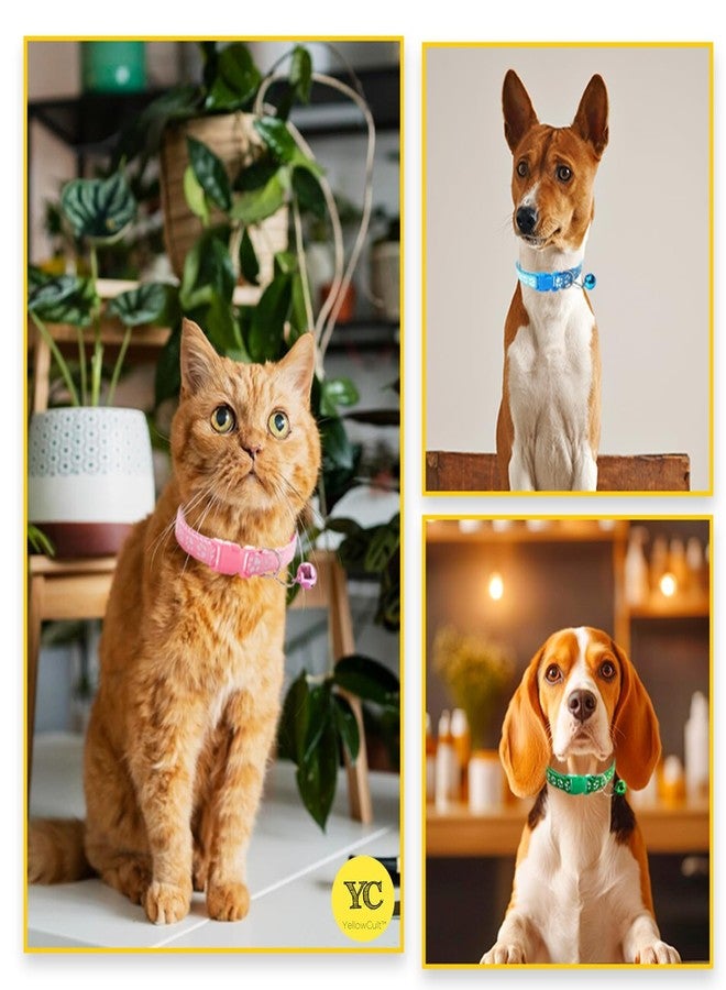 Pups&Pets طوق ناعم من النايلون عالي الجودة للكلاب الصغيرة والجراء والقطط، بنقشة حيوانية، مقاس 10 مم (لون أحمر) - Image 3